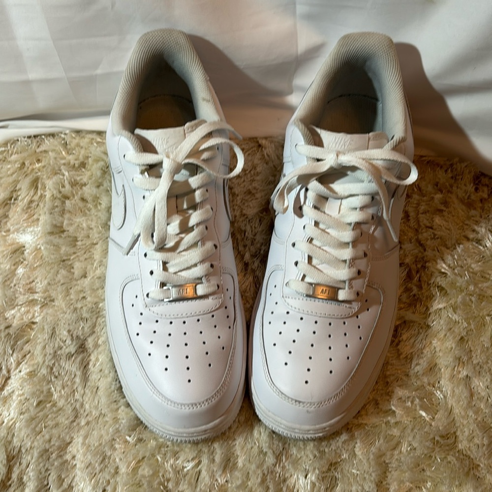 Nike Air Force One AF1 Low Triple White Shoes 315122-111 Men’s Size 11.5
